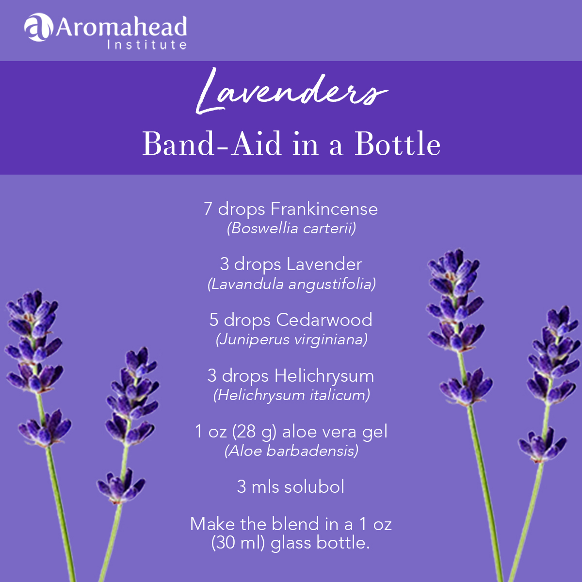 BandAid in a Bottle (Essential Oils for Healing)